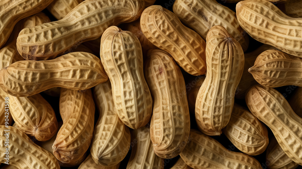 Close-up of peanuts in their shells, showcasing their textured surface and natural, earthy tones, symbolizing simplicity and nourishment. Close-up of peanuts in their shells, showcasing their textured surface and natural, earthy tones, symbolizing simplicity and nourishment.