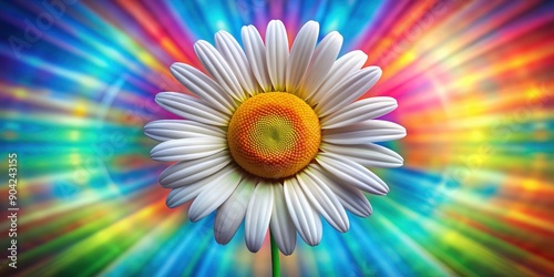 Retro groovy daisy flower radiating vibrant charm, retro, groovy, daisy, flower, vibrant, charm, vintage, 70s, 60s photo