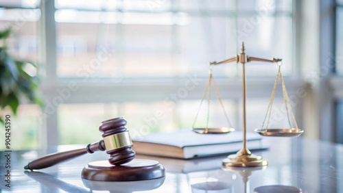 Insurance Policy with Legal Background – Policy document with a gavel and legal scales in the background, indicating legal protection in insurance.
