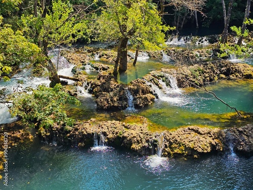 Una Nationalpark Bosnien. Wasserfälle, Kulen Vakuf und Martin Brod photo