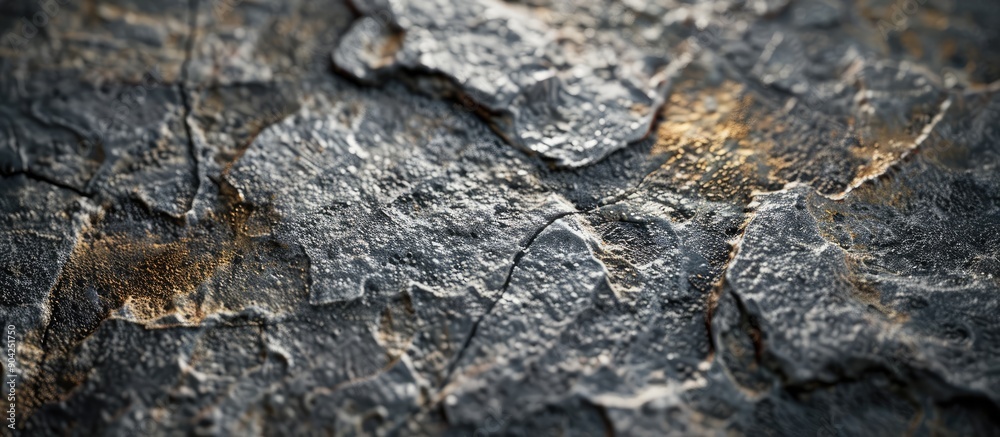 Detailed shot displaying the textured structure of a stone slab with space for more content in the image. Copy space image. Place for adding text and design Detailed shot displaying the textured structure of a stone slab with space for more content in the image. Copy space image. Place for adding text and design