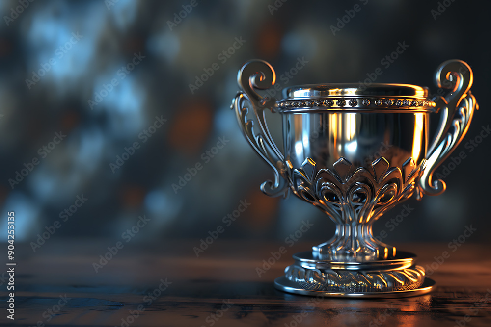 A victory concept, featuring a trophy cup as the central element. This design emphasizes triumph and achievement, making it perfect for award ceremonies, recognition events, and celebratory occasions. A victory concept, featuring a trophy cup as the central element. This design emphasizes triumph and achievement, making it perfect for award ceremonies, recognition events, and celebratory occasions.