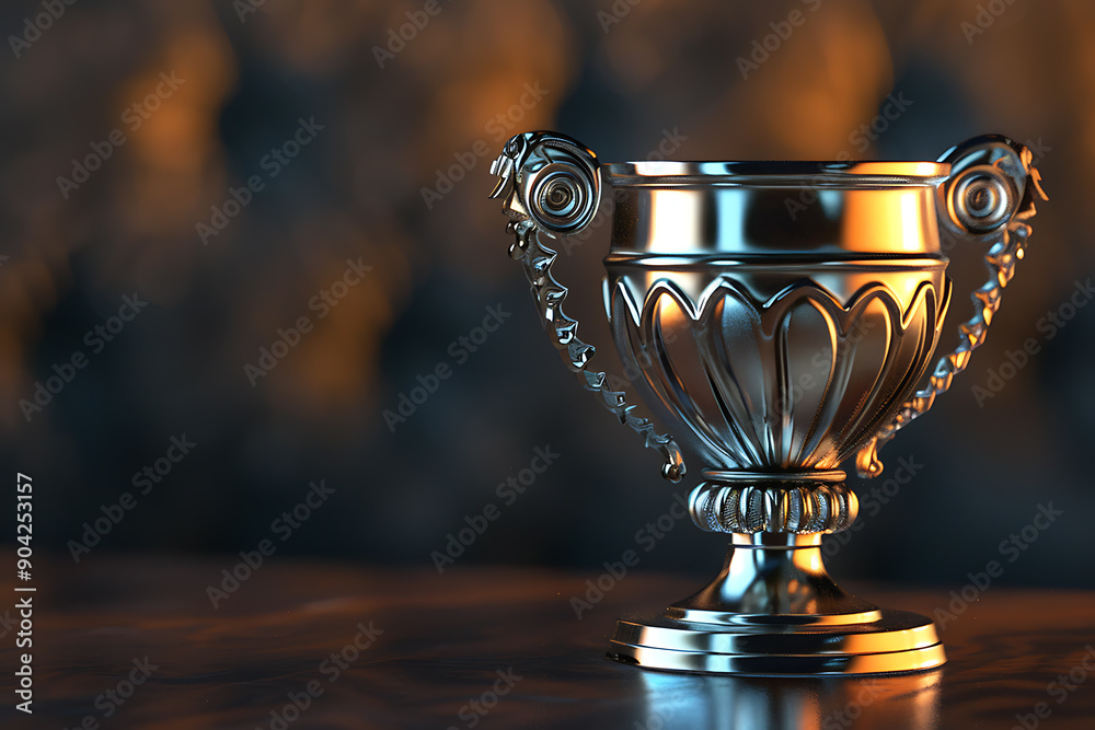 A victory concept, featuring a trophy cup as the central element. This design emphasizes triumph and achievement, making it perfect for award ceremonies, recognition events, and celebratory occasions. A victory concept, featuring a trophy cup as the central element. This design emphasizes triumph and achievement, making it perfect for award ceremonies, recognition events, and celebratory occasions.