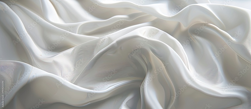 A backdrop made of smooth white silk offers ample space for text or images A backdrop made of smooth white silk offers ample space for text or images