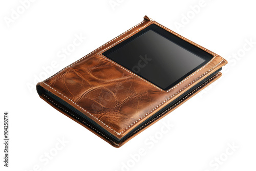 Touchscreen E-Reader isolated on transparent background