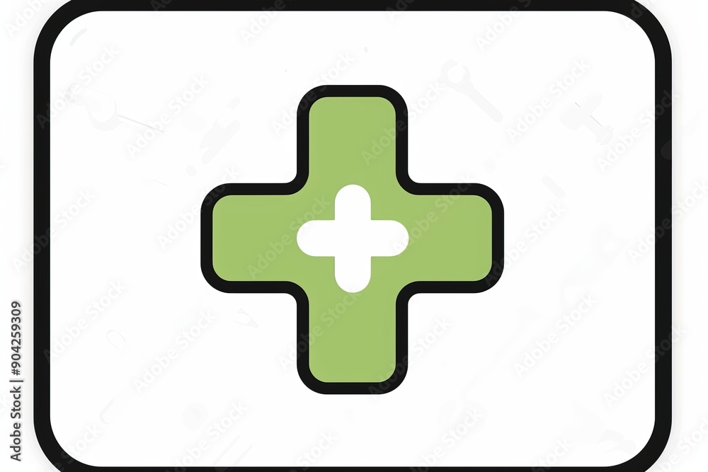 Medical Symbol with Heartbeat and Red Background Medical Symbol with Heartbeat and Red Background