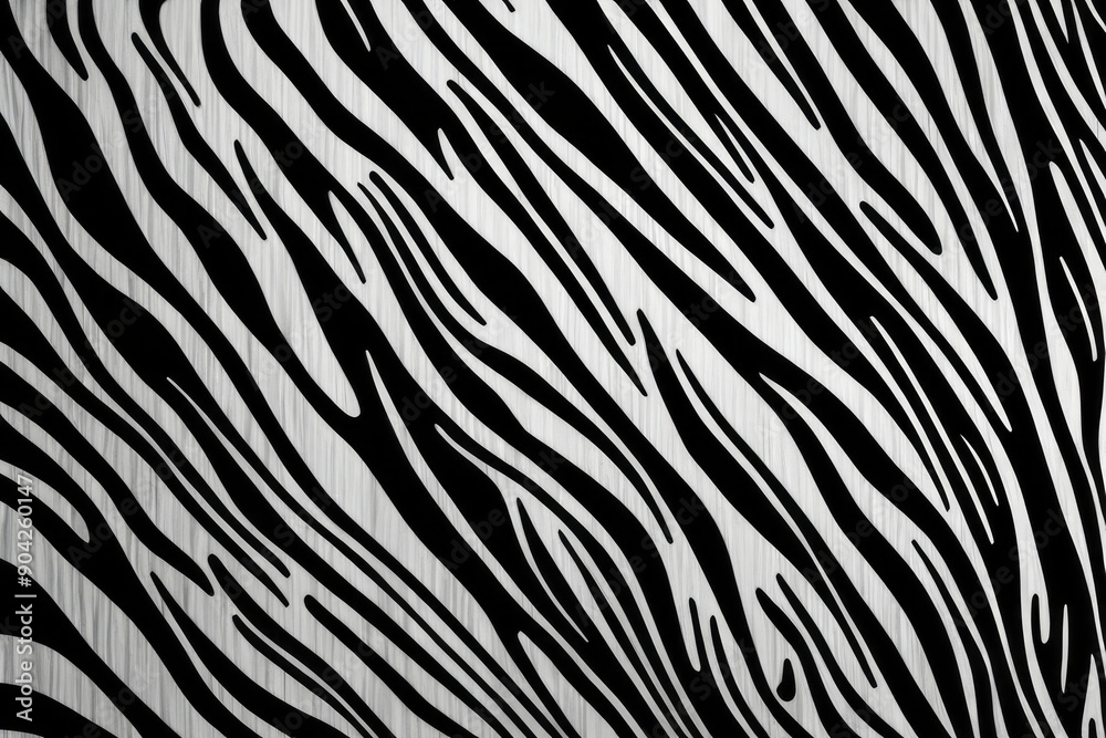 Black and white striped abstract background, zebra pattern. For modern and exotic backdrops, fashion designs, digital art, printing on textiles, t-shirts, paper products, serving napkins, placemats