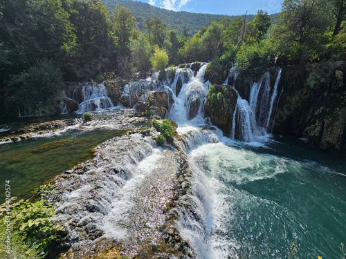 Una Nationalpark Bosnien. Wasserfälle, Kulen Vakuf und Martin Brod photo