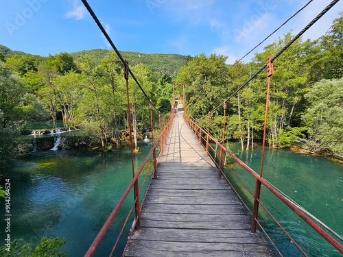 Obraz na płótnie Matrin Brod, Una Nationalpark, Bosnien w salonie
