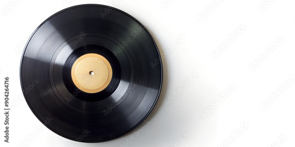 Fototapeta premium Schallplatte Vinyl Schellack Vinylscheibe Scheibe Platte Generative By AI