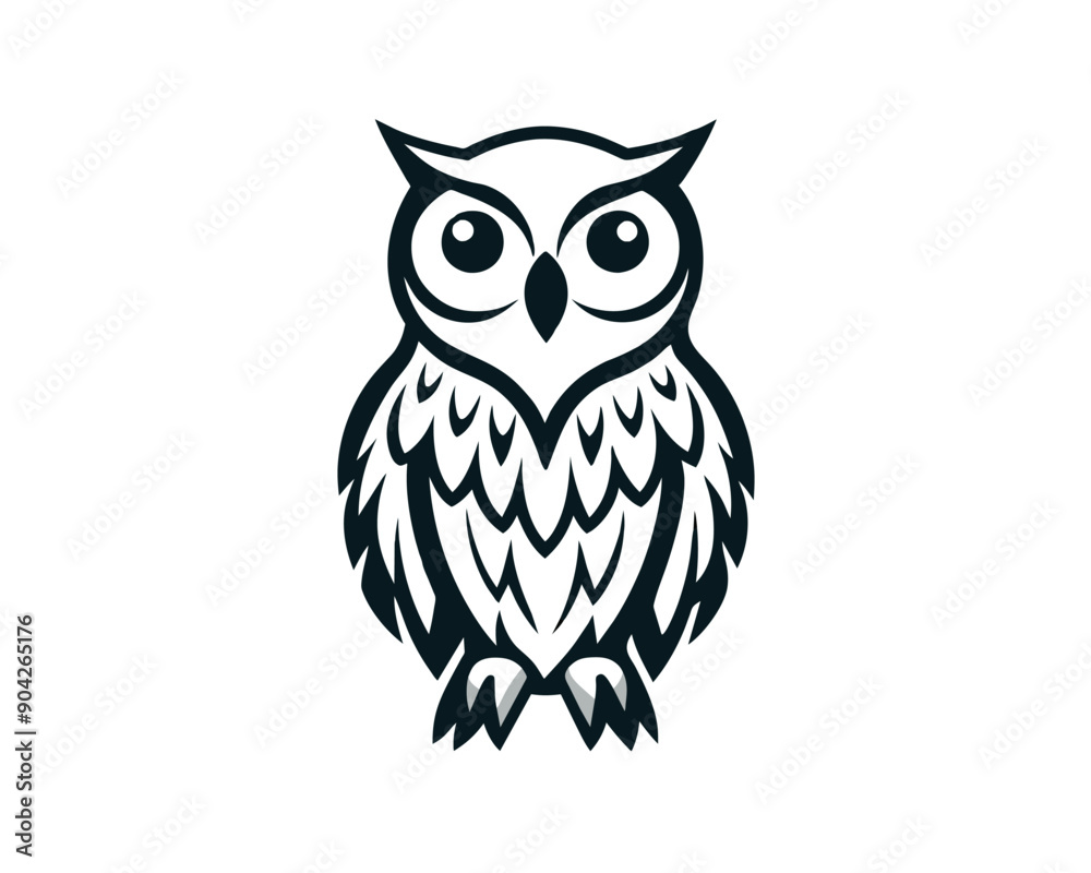 vector owl bird logo icon template ilustration design vector owl bird logo icon template ilustration design