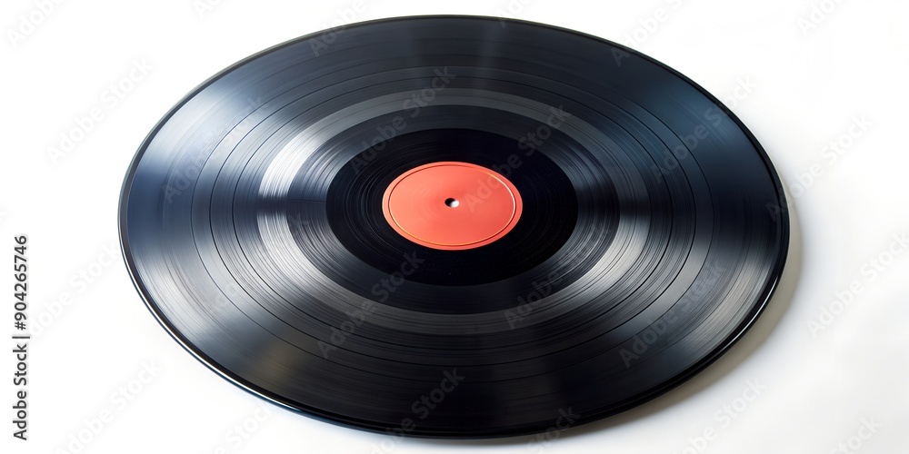 Obraz premium Schallplatte Vinyl Schellack Vinylscheibe Scheibe Platte AI Generative