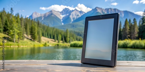 15 July 2022  Calgary Alberta Canada  Amazon kindle tablet for reading books Creative AI