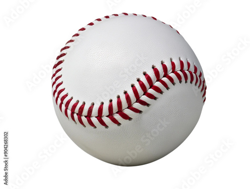 White baseball isolated on transparent background
