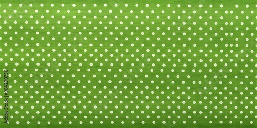 green fabric with white polka dots background Creative AI
