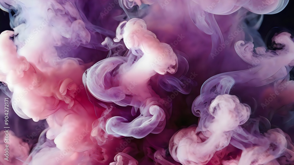 Fototapeta premium Smoke Realistic Dynamic Abstract Background Fantasy