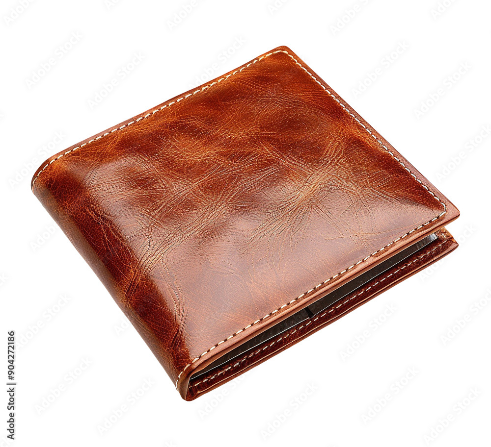 leather wallet isolated