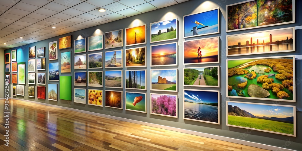 A picture on a wall informative Vibrant engaging AI-Created Content