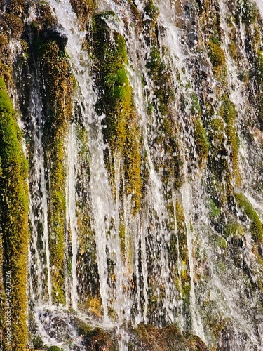 Obraz na płótnie Una Nationalpark Bosnien. Wasserfälle, Kulen Vakuf und Martin Brod w salonie