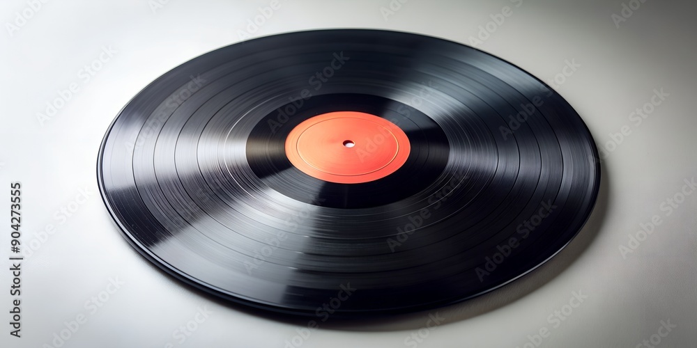 Obraz premium Schallplatte Vinyl Schellack Vinylscheibe Scheibe Platte Generative AI
