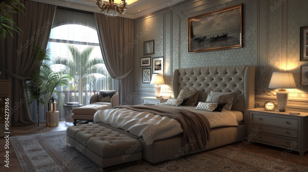 Luxurious Bedroom Interior Design with a View Luxurious Bedroom Interior Design with a View