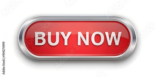1. Modern Design Element - Buy Now Badge on Clean White Background AI-Created Content, sticker, isolated