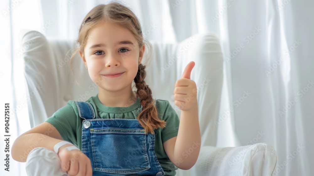 the cute girl thumbs up the cute girl thumbs up