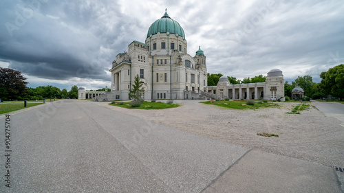 Canvas Print The Central Cemetery in Vienna and a long history