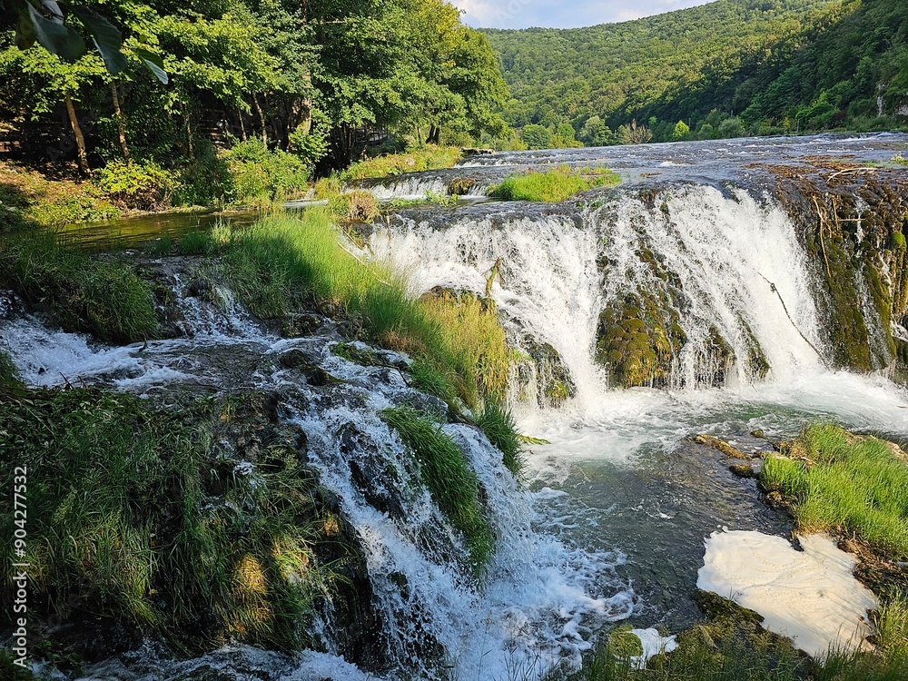 Wasserfall Štrbački buk im Una Nationalpark
