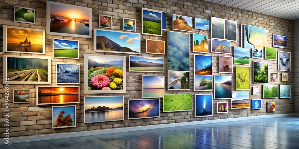 A picture on a wall informative Vibrant engaging Generative AI A picture on a wall informative Vibrant engaging Generative AI