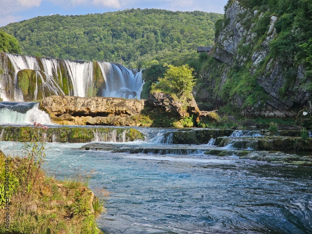 Wasserfall Štrbački buk im Una Nationalpark