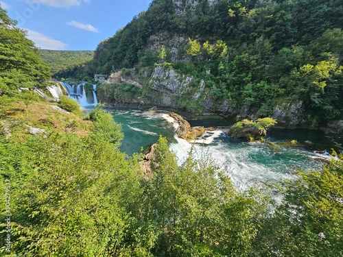 Obraz na płótnie Wasserfall Štrbački buk, Una Nationalpark Bosnien w salonie