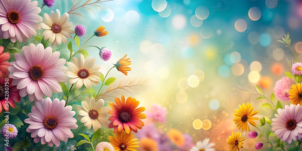 abstract background with flowers AI-Generated Content abstract background with flowers AI-Generated Content