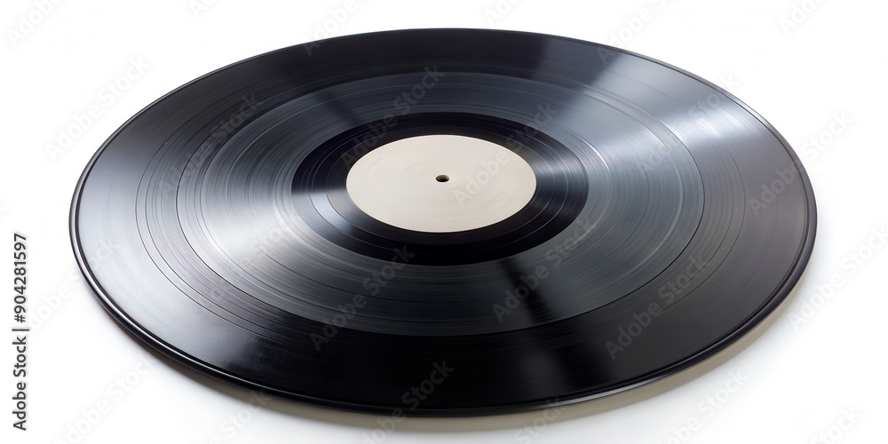 Obraz premium Schallplatte Vinyl Schellack Vinylscheibe Scheibe Platte AI Generative
