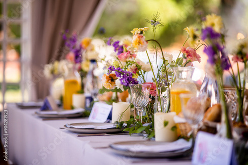 Wallpaper Mural wedding table setting Torontodigital.ca