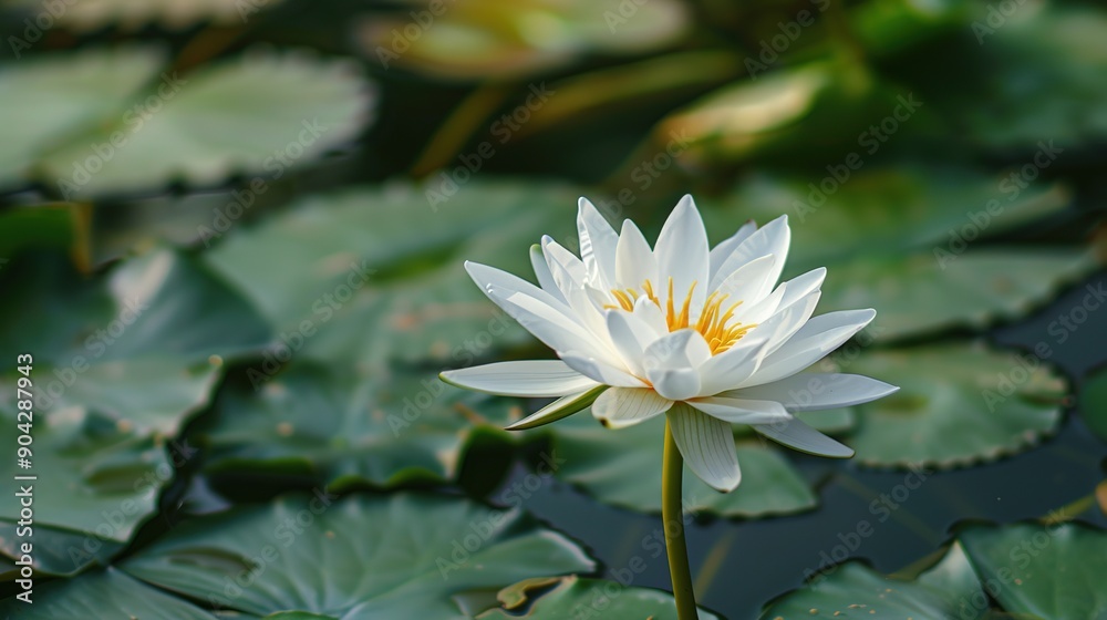 Beautiful white lotus flower in the lake and lotus flower plant, pure white lotus flower. Beautiful white lotus flower in the lake and lotus flower plant, pure white lotus flower.