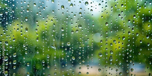 Raindrops streaming down a windowpane , rain, water, drops, wet, weather, window, glass, outside, wet weather, rainy day