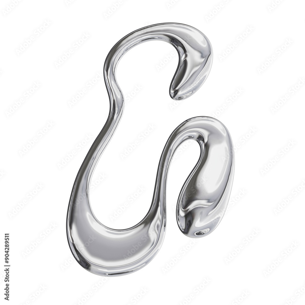 3D Font Y2K Liquid Metallic Chrome Letter G 3D Font Y2K Liquid Metallic Chrome Letter G