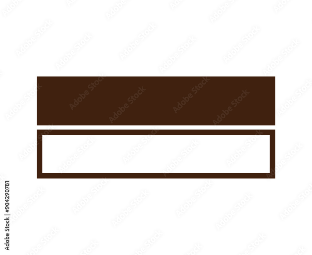 Rectangle Shape And Outline Brown Symbol Element Vector Graphic Design Illustration Rectangle Shape And Outline Brown Symbol Element Vector Graphic Design Illustration