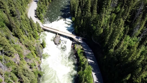 The Mushbowl Bridge on Clearwater Valley Road over the Murtle River in Wells Gray Provincial Park photo