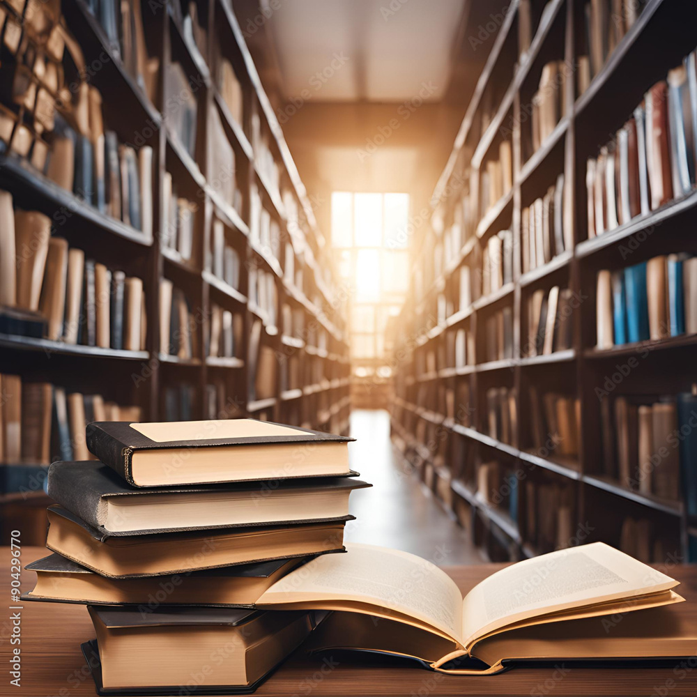 Biblioteca com livros antigos