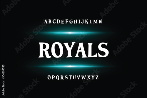 Royals Future font creative modern alphabet fonts. Typography colorful bold with color dot regular. vector illustrator	