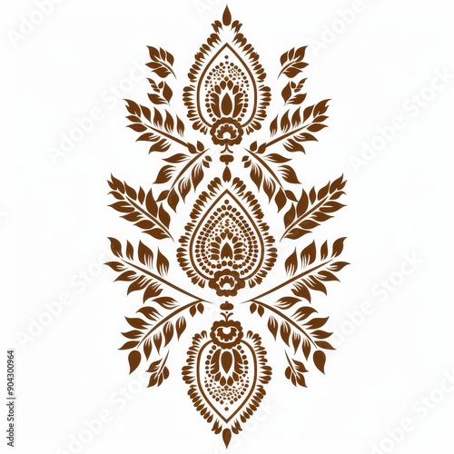Indian lace mehndi elements for cards and tattoos.