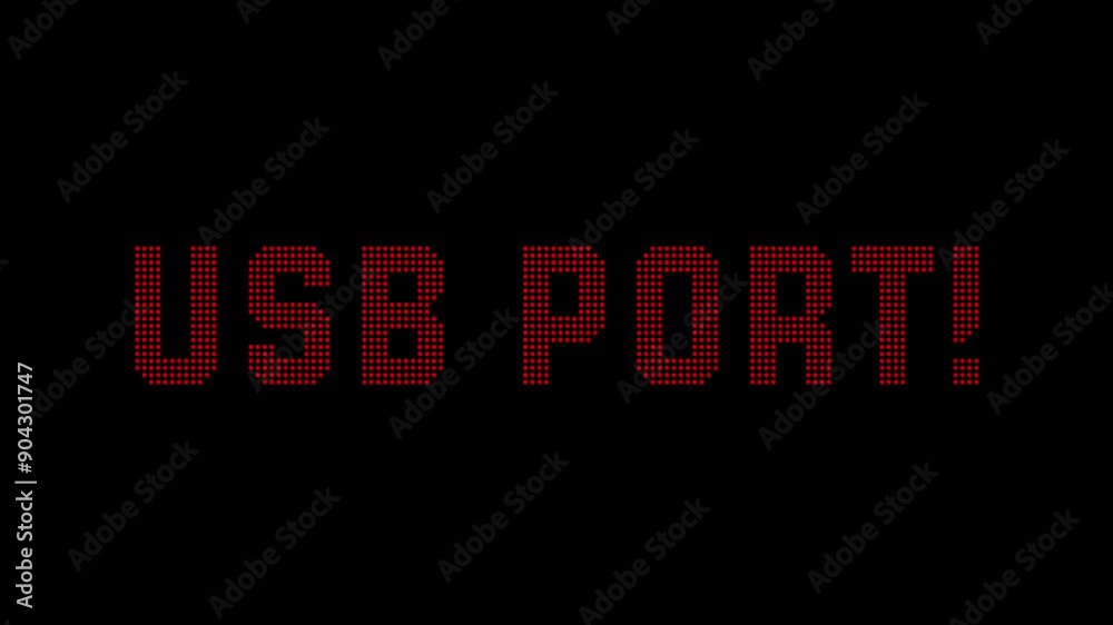 Animated Video of USB Port Indicator - High-Quality Visual Representation of USB Port Status and Connectivity - Ideal for Technical Education, Device Tutorials, and Technology Projects Animated Video of USB Port Indicator - High-Quality Visual Representation of USB Port Status and Connectivity - Ideal for Technical Education, Device Tutorials, and Technology Projects