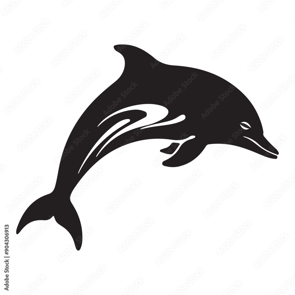 Dolphin silhouette Dolphin silhouette