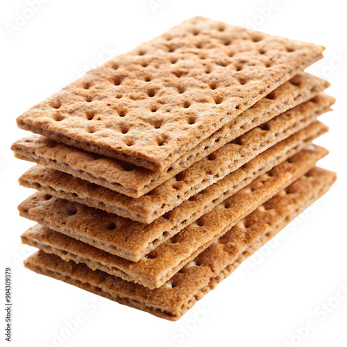 Rye crispbread Isolated on white background