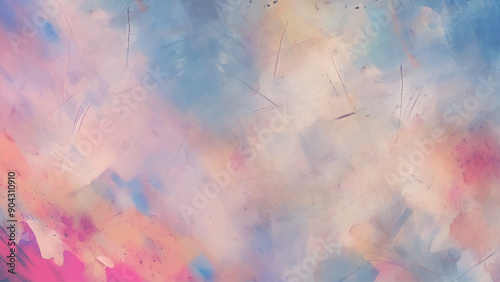 Crack of paint or paper isolated on colorful background vector. Strokes on a flat wall are chaotic abstract design.