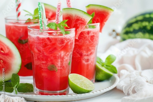 Wallpaper Mural Watermelon Mint Refreshing Summer Drink Torontodigital.ca