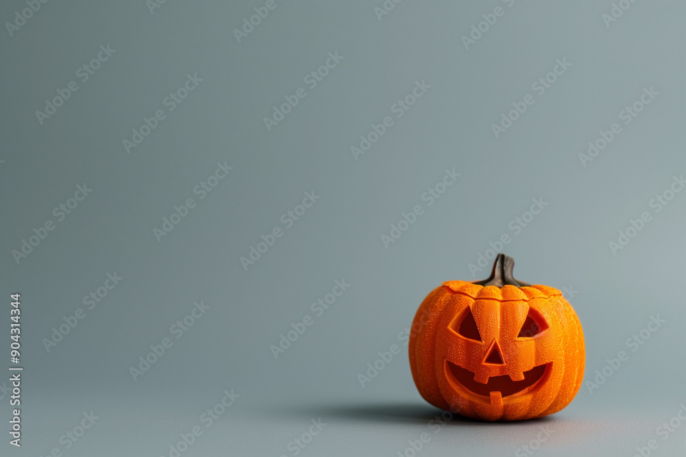 Pumpkin in Copy Space for Halloween Decorations and Scary Themed Parties Pumpkin in Copy Space for Halloween Decorations and Scary Themed Parties