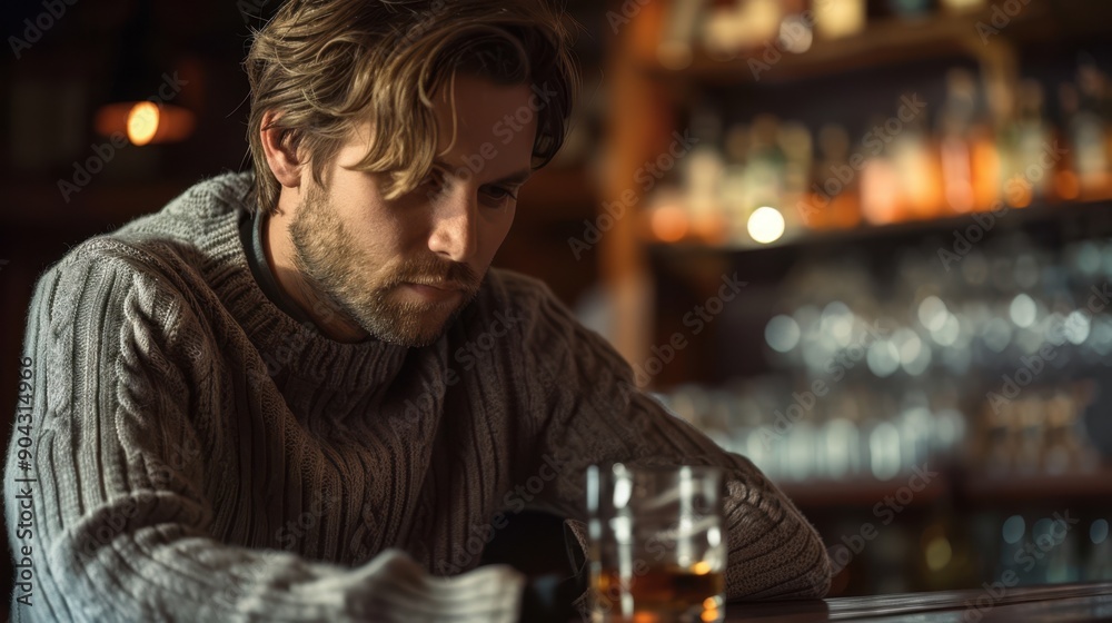 The man with whiskey The man with whiskey
